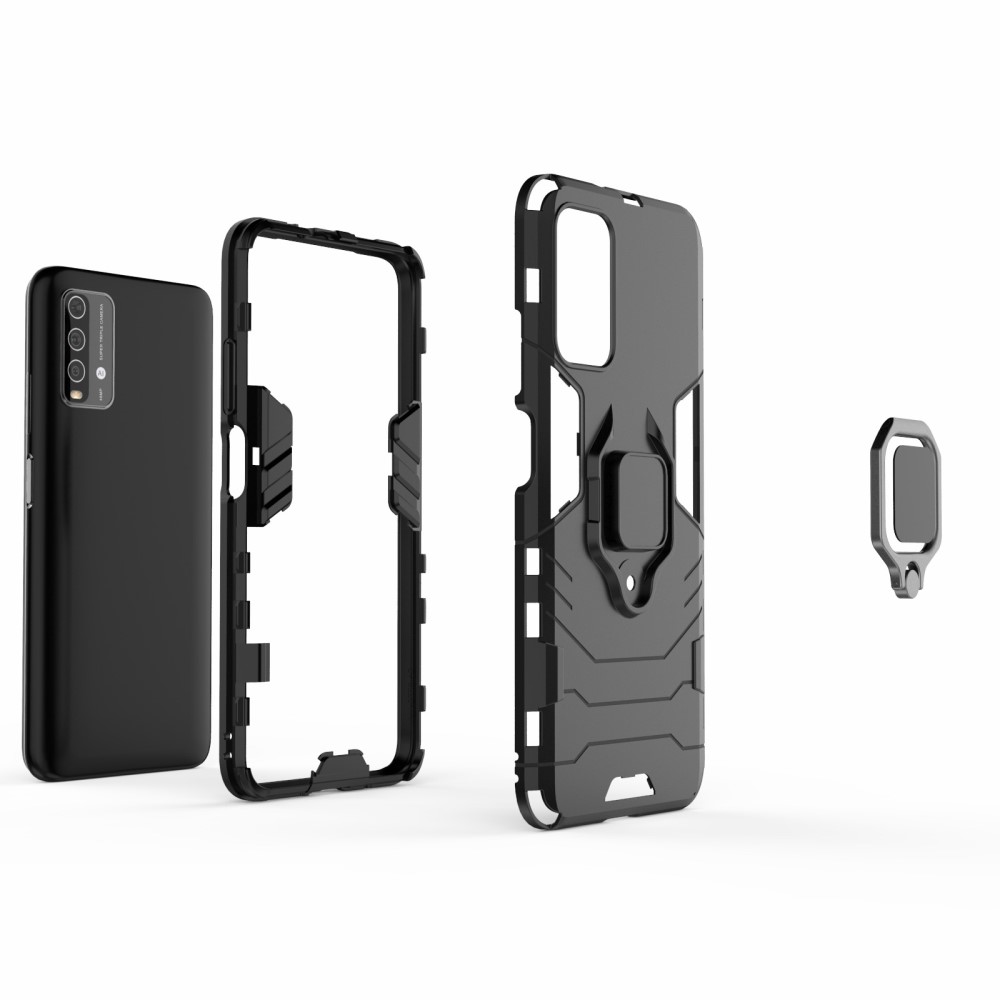  Xiaomi Redmi 9T - Hybrid Ring Skal - Svart
