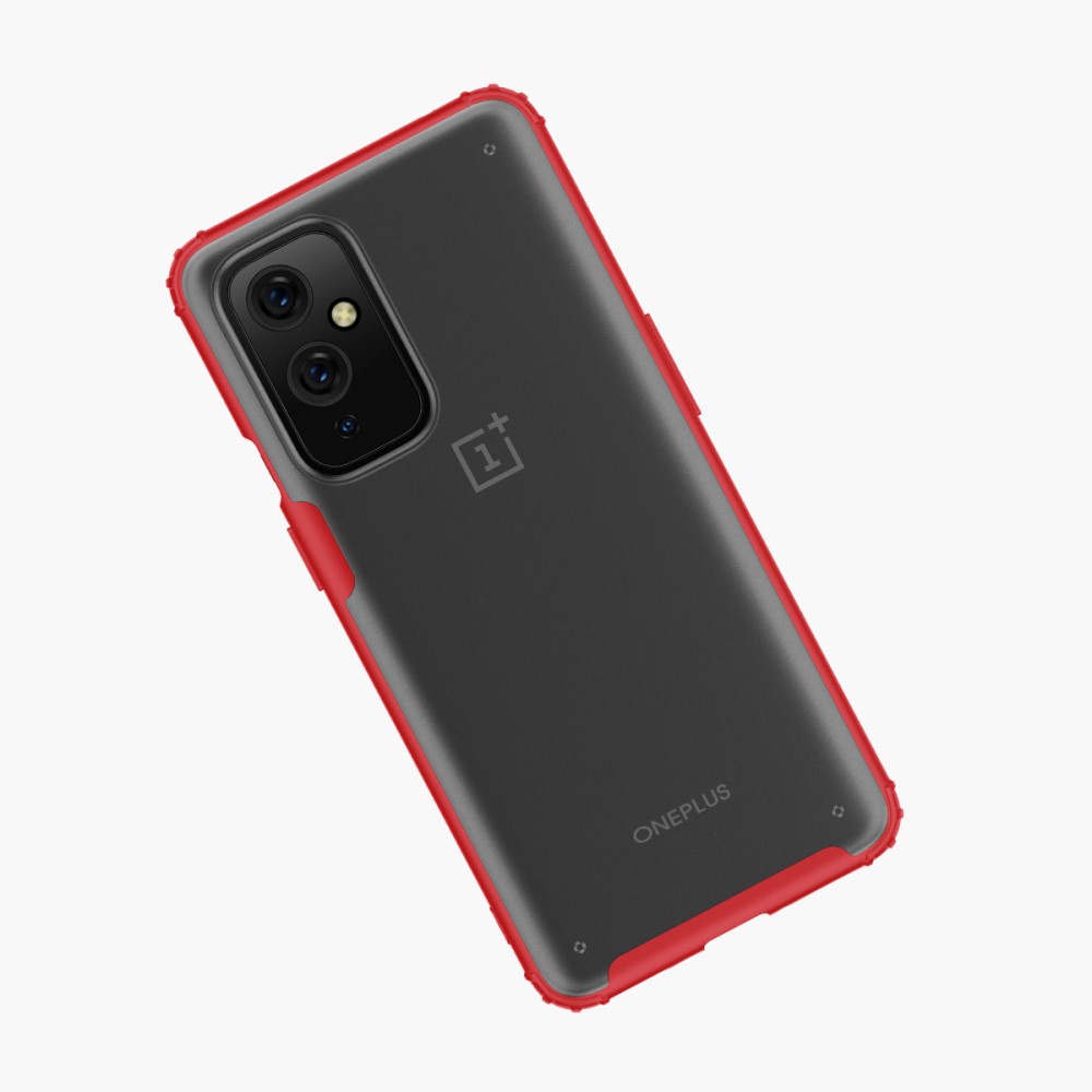  OnePlus 9 - Armor Shockproof Hybrid Skal - Röd