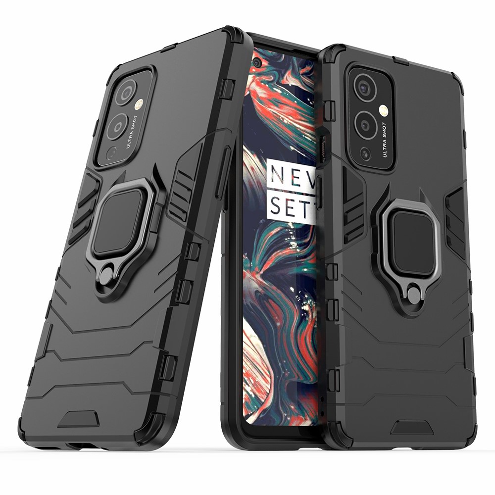  OnePlus 9 - Hybrid Ring Skal - Svart
