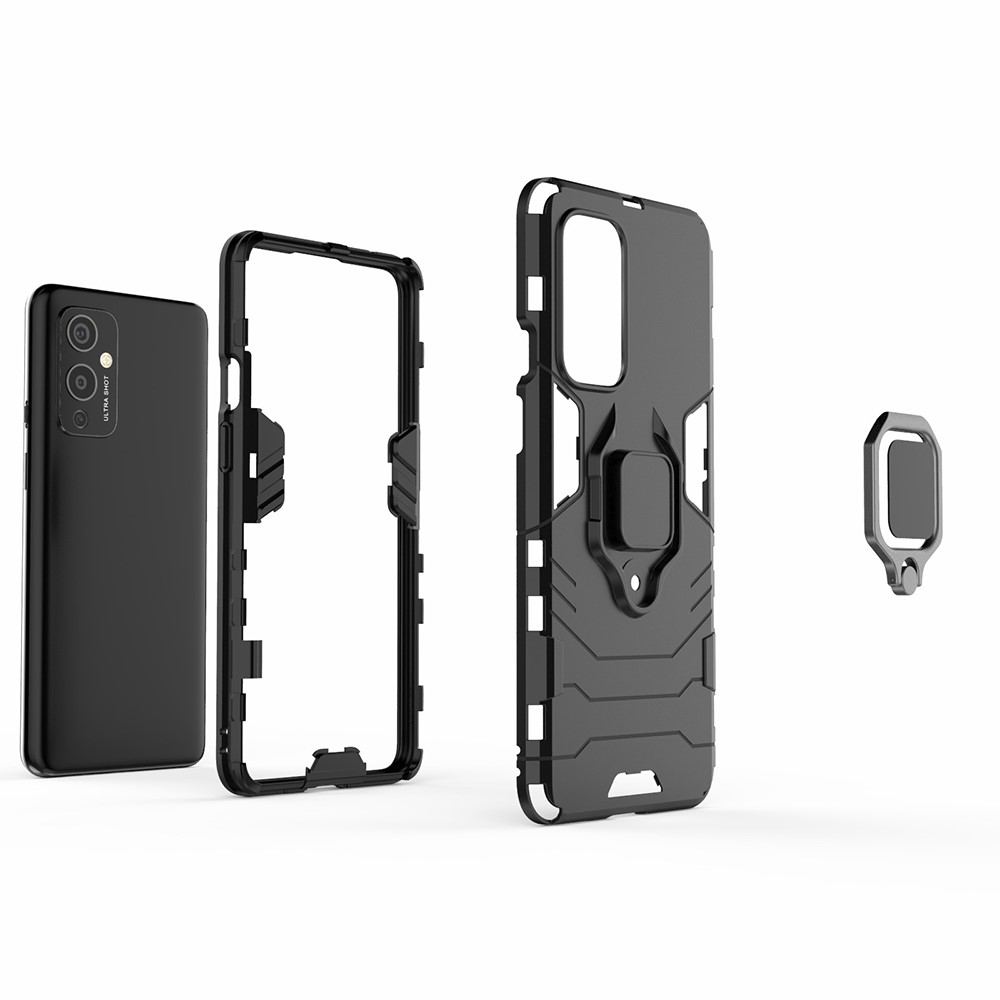  OnePlus 9 - Hybrid Ring Skal - Svart