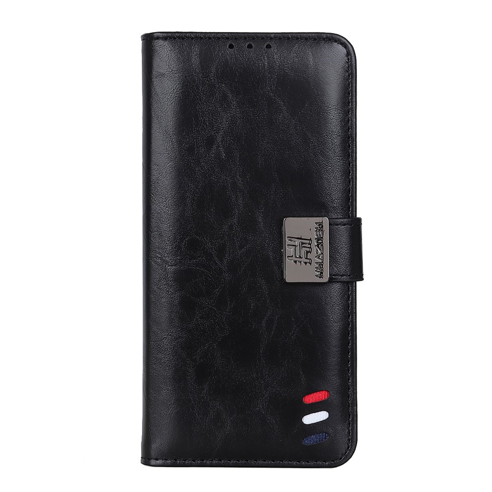KHAZNEH OnePlus 9 - KHAZNEH Tri-Color Läder Fodral - Svart