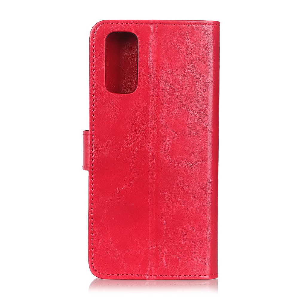 KHAZNEH OnePlus 9 - KHAZNEH Tri-Color Läder Fodral - Röd