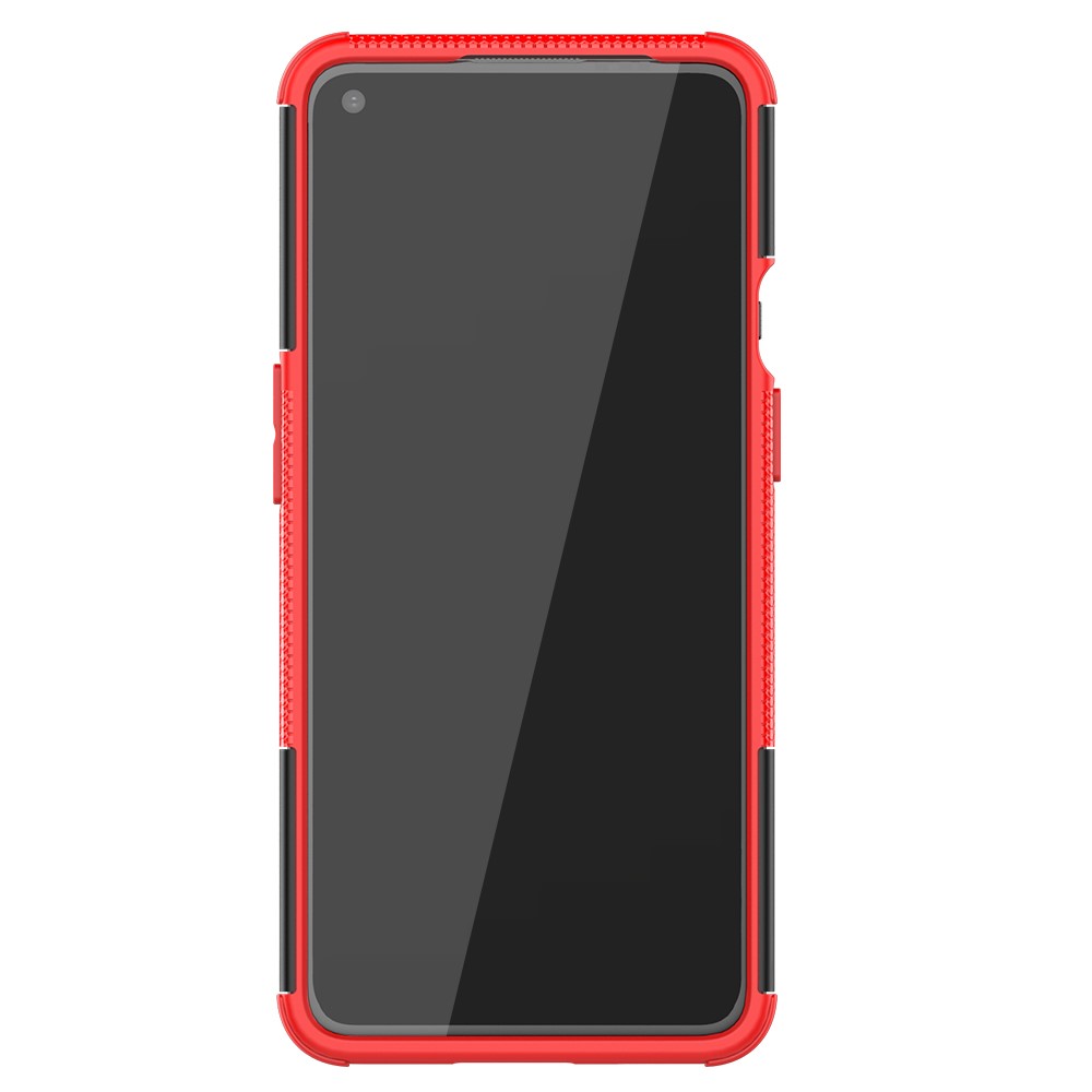  OnePlus 9 - Ultimata Stöttåliga Skalet med Stöd - Röd