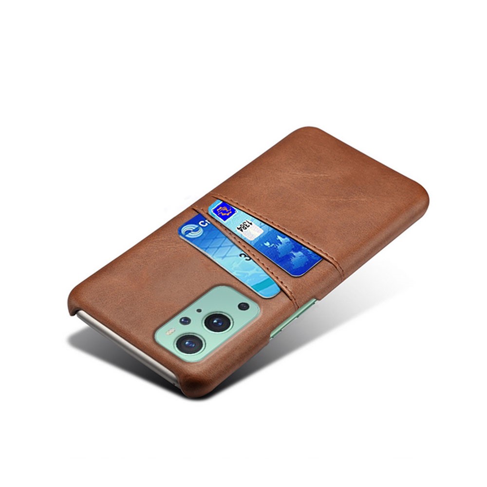 KSQ OnePlus 9 - KSQ Skal Med Kortfack - Brun