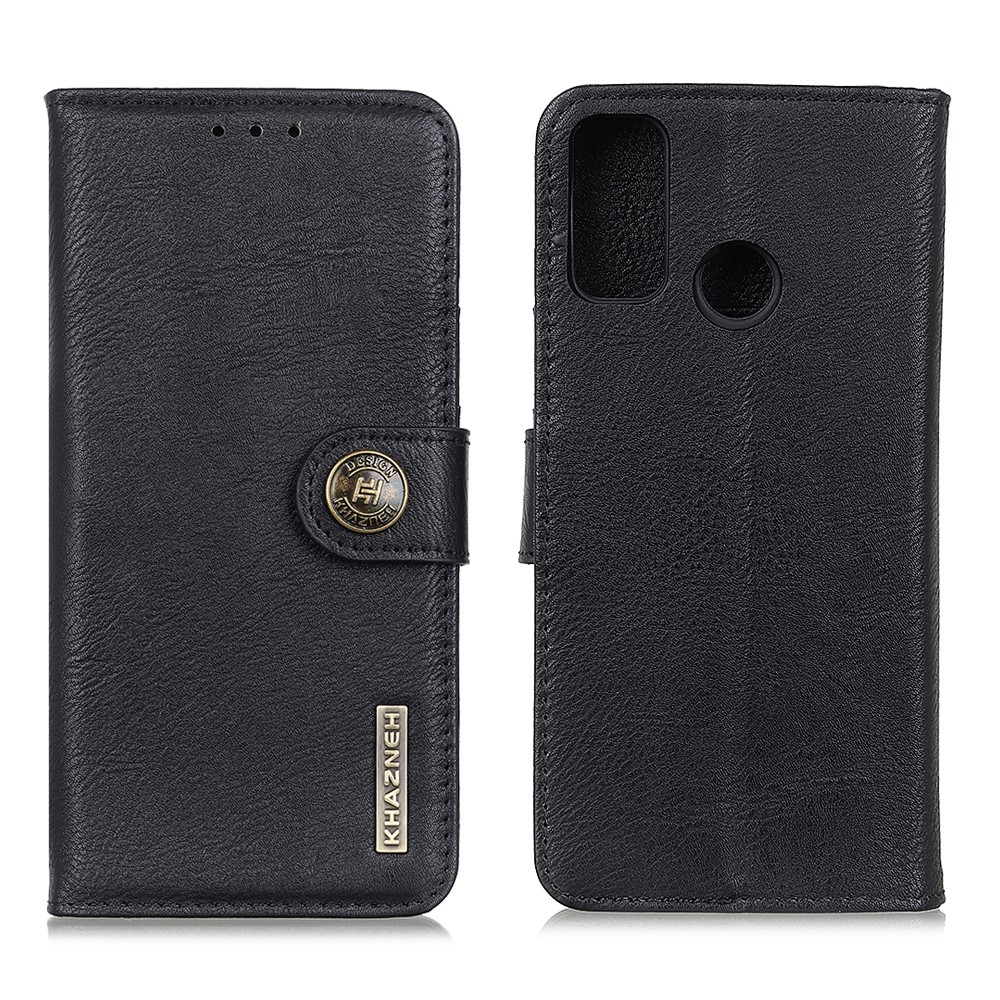 KHAZNEH Motorola Moto G10/G20/G30 - KHAZNEH Läder Fodral - Svart