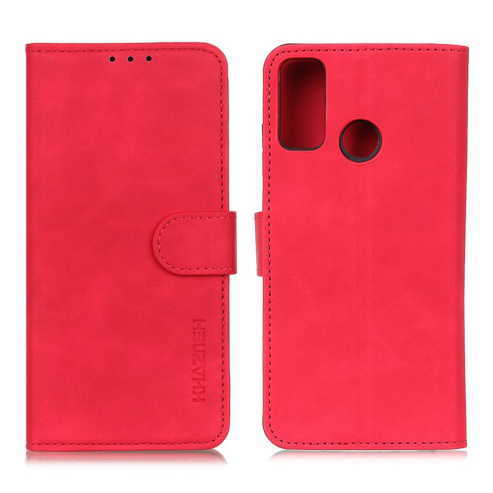KHAZNEH Motorola Moto G10/G20/G30 - KHAZNEH Retro Läder Fodral - Röd