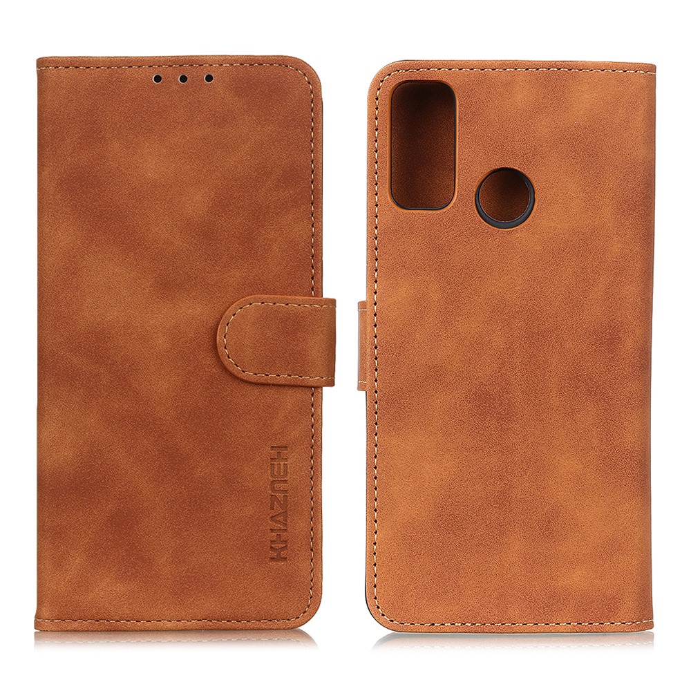 KHAZNEH Motorola Moto G10/G20/G30 - KHAZNEH Retro Läder Fodral - Brun