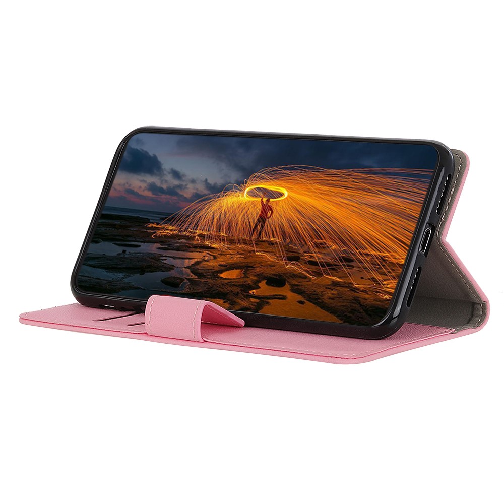  Motorola Moto G10/G20/G30 - Läder Fodral - Rosa