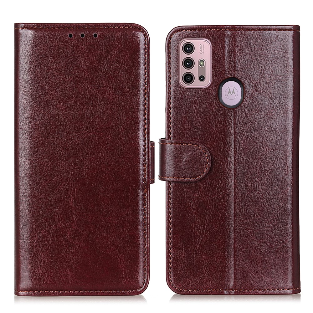  Motorola Moto G10/G20/G30 - Crazy Horse Plånboksfodral - Brun