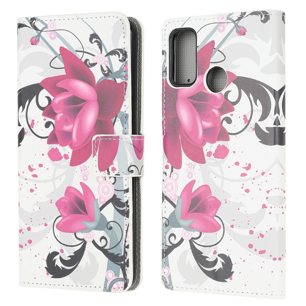  Motorola Moto G10/G20/G30 - Fodral Med Tryck - Lotus Blomma
