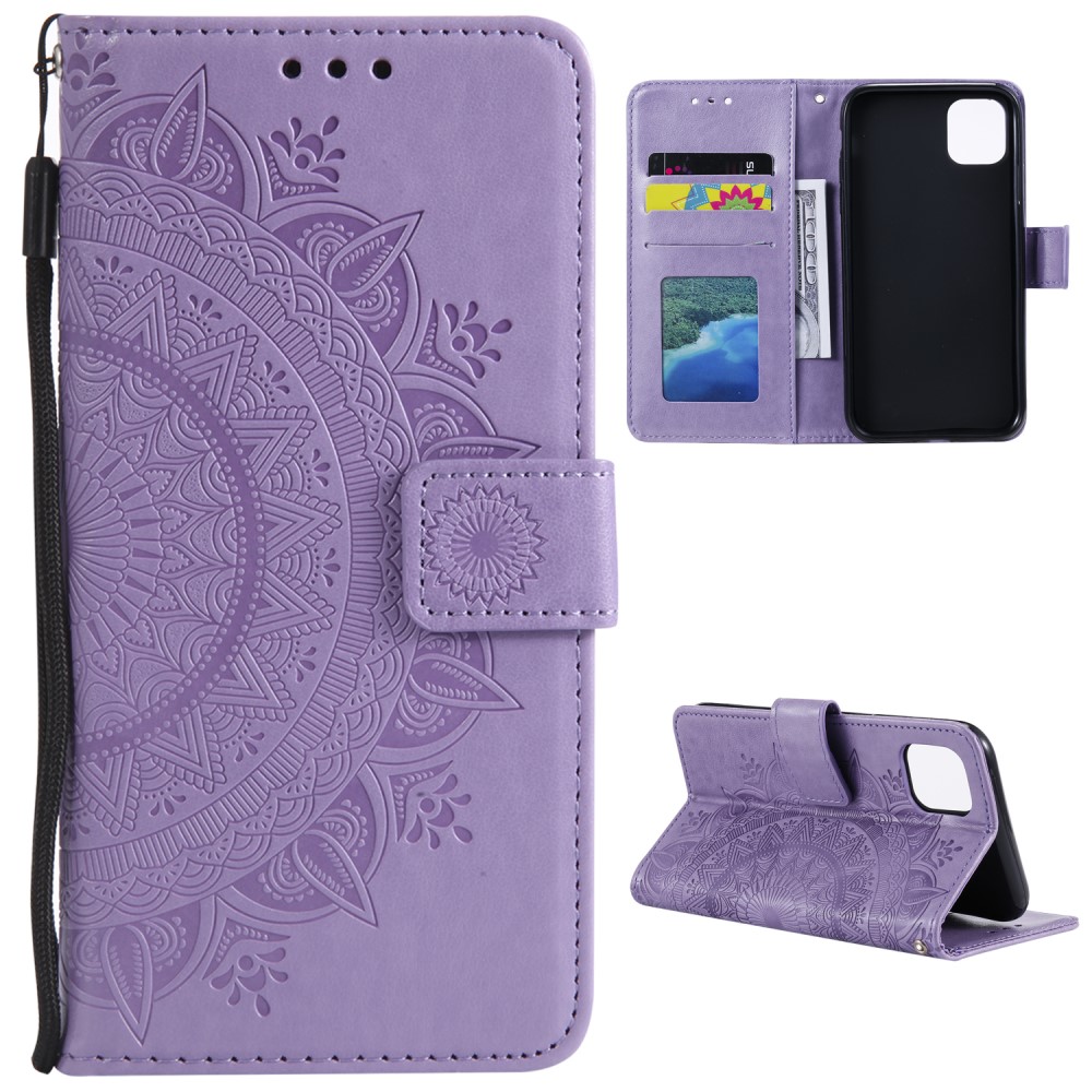  Xiaomi Mi 11 - Mandala Läder Fodral - Lila