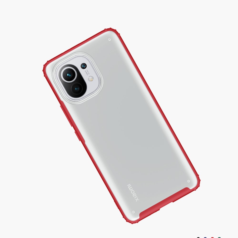  Xiaomi Mi 11 - Shockproof Armor Hybrid Skal - Röd