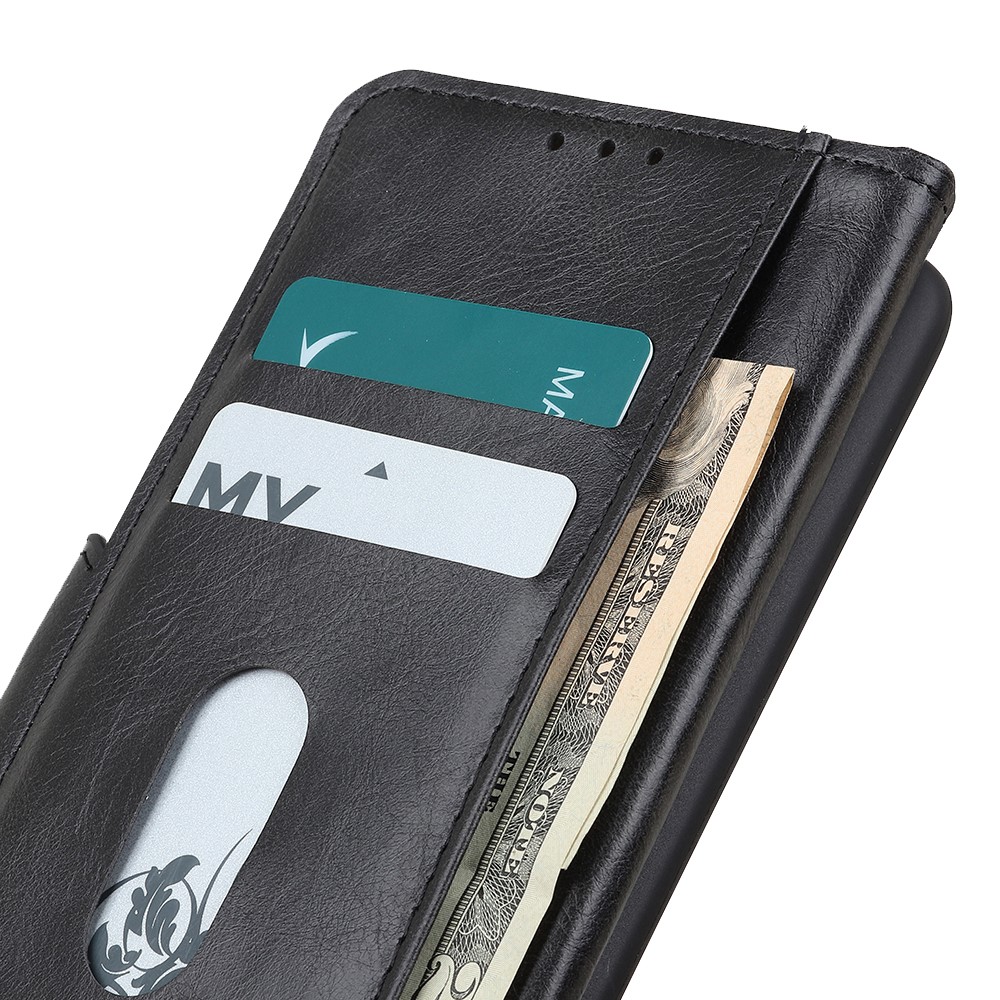  Xiaomi Mi 11 - Crazy Horse Plånboksfodral - Svart