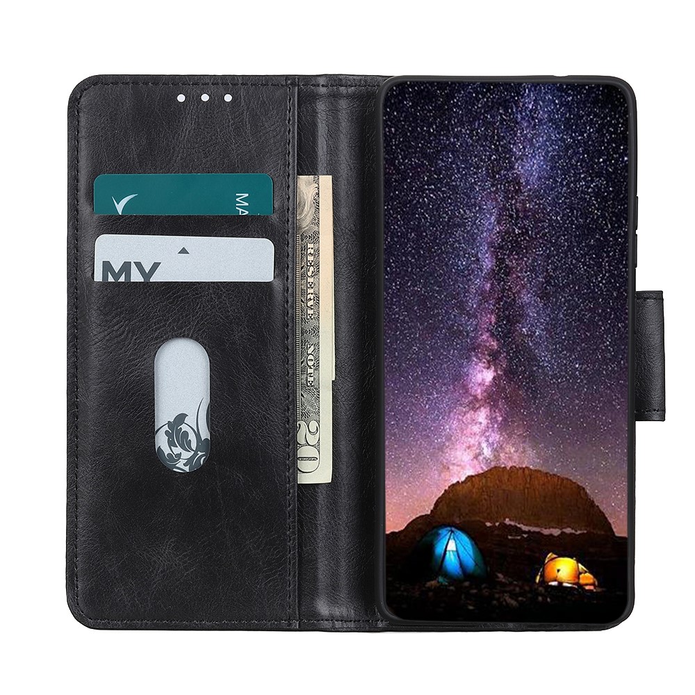  Xiaomi Mi 11 - Crazy Horse Plånboksfodral - Svart