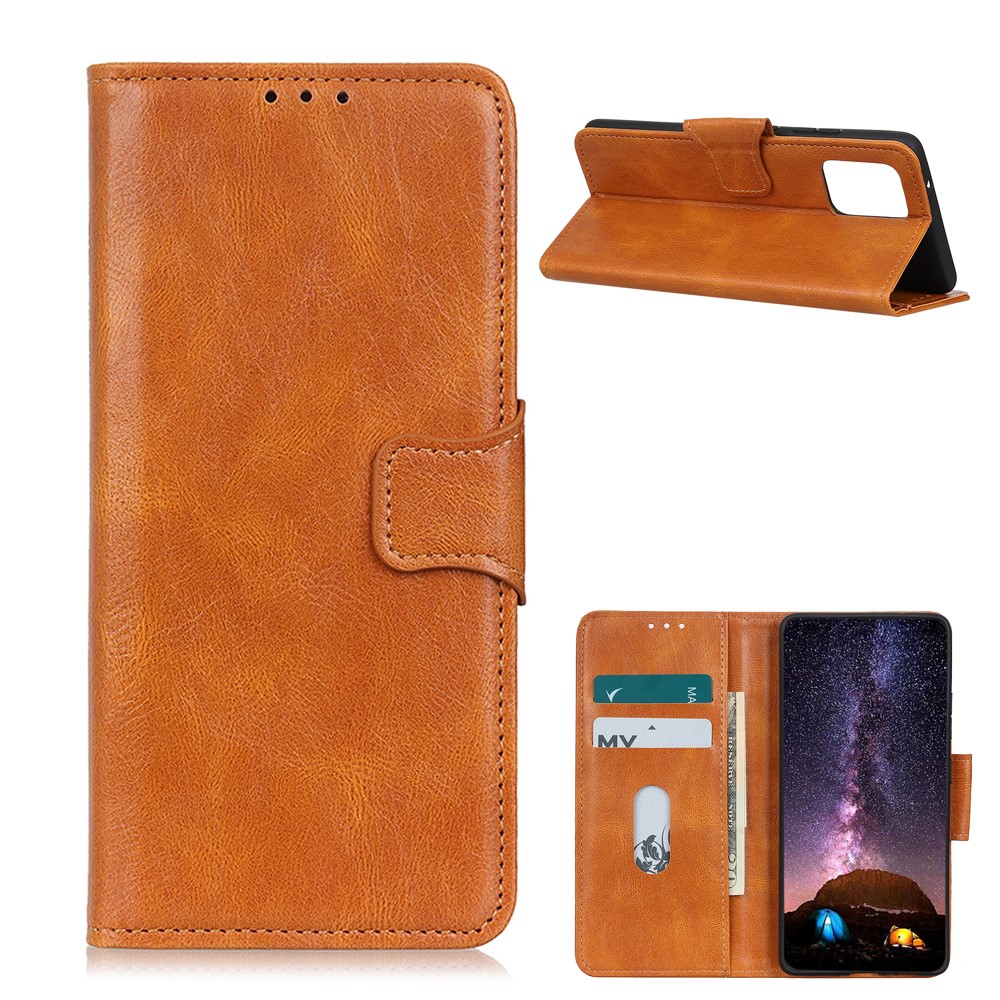  Xiaomi Mi 11 - Crazy Horse Plånboksfodral - Brun