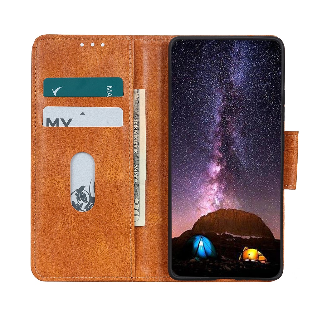  Xiaomi Mi 11 - Crazy Horse Plånboksfodral - Brun