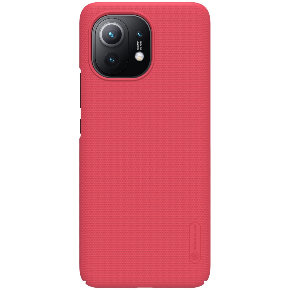 NILLKIN Xiaomi Mi 11 - NILLKIN Frosted Shield Matt Skal - Röd