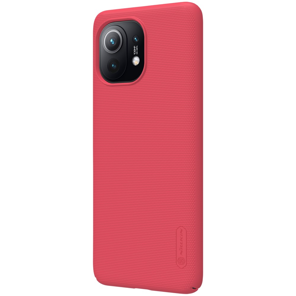 NILLKIN Xiaomi Mi 11 - NILLKIN Frosted Shield Matt Skal - Röd