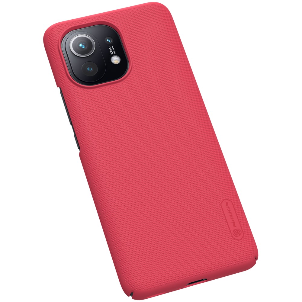 NILLKIN Xiaomi Mi 11 - NILLKIN Frosted Shield Matt Skal - Röd