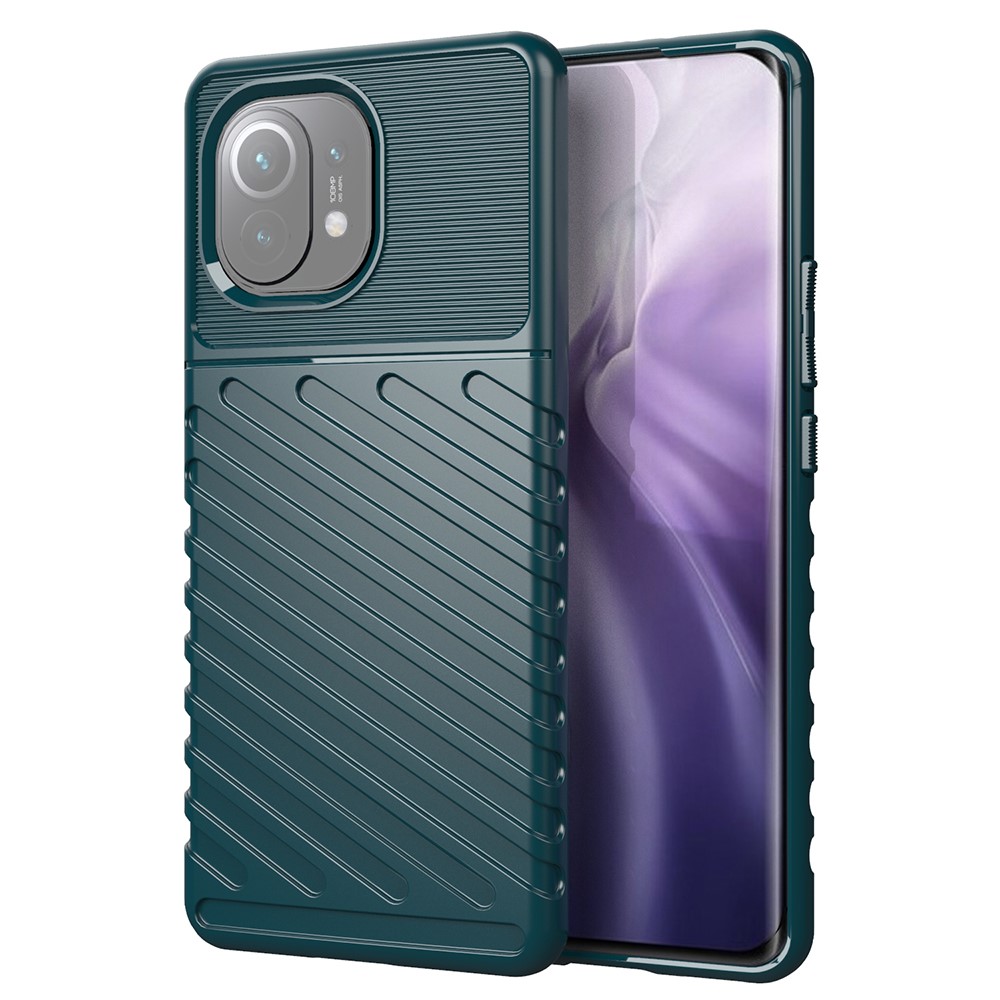  Xiaomi Mi 11 - Twill Textur Skal - Grön