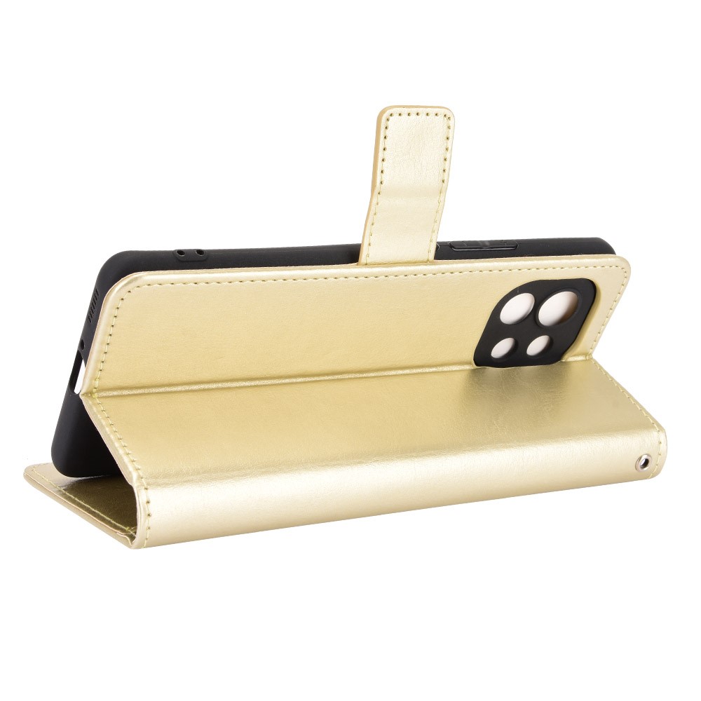  Xiaomi Mi 11 - Crazy Horse Fodral - Guld