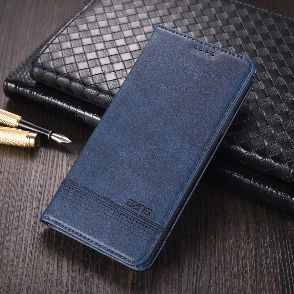 AZNS Xiaomi Mi 11 - AZNS Läder Flip Fodral - Blå