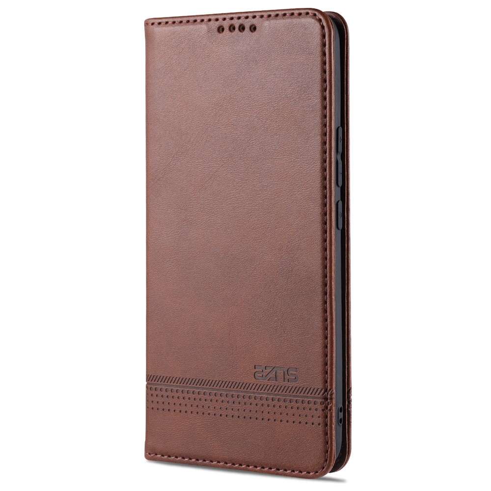 AZNS Xiaomi Mi 11 - AZNS Läder Flip Fodral - Brun