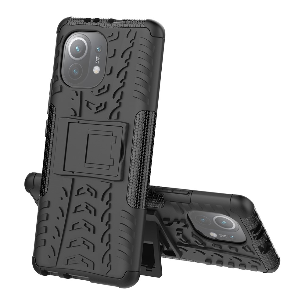  Xiaomi Mi 11 - Ultimata Stöttåliga Skalet med Stöd - Svart