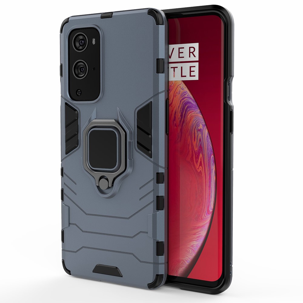  OnePlus 9 Pro - Hybrid Ring Skal - Blå