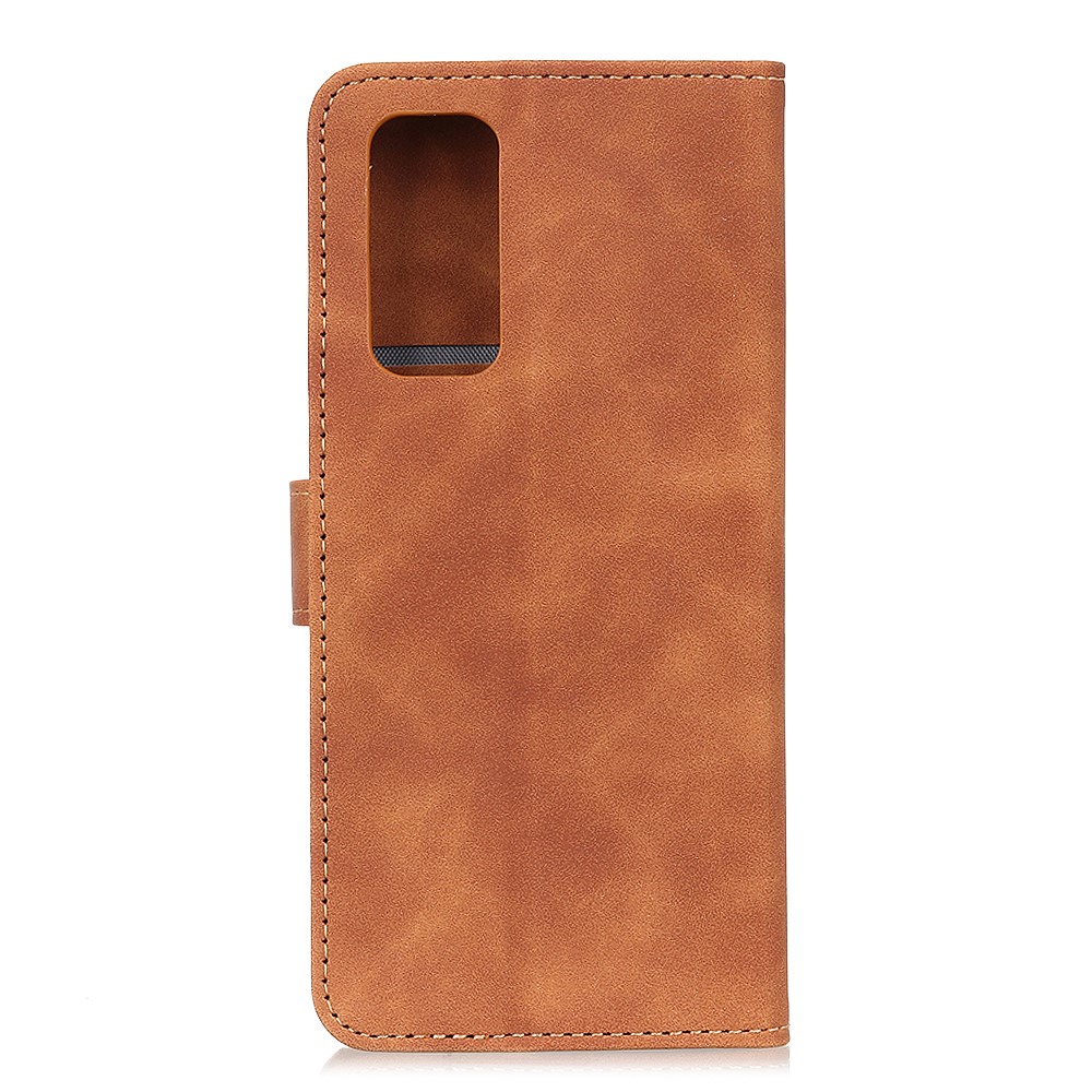 KHAZNEH OnePlus 9 Pro - KHAZNEH Retro Läder Fodral - Brun