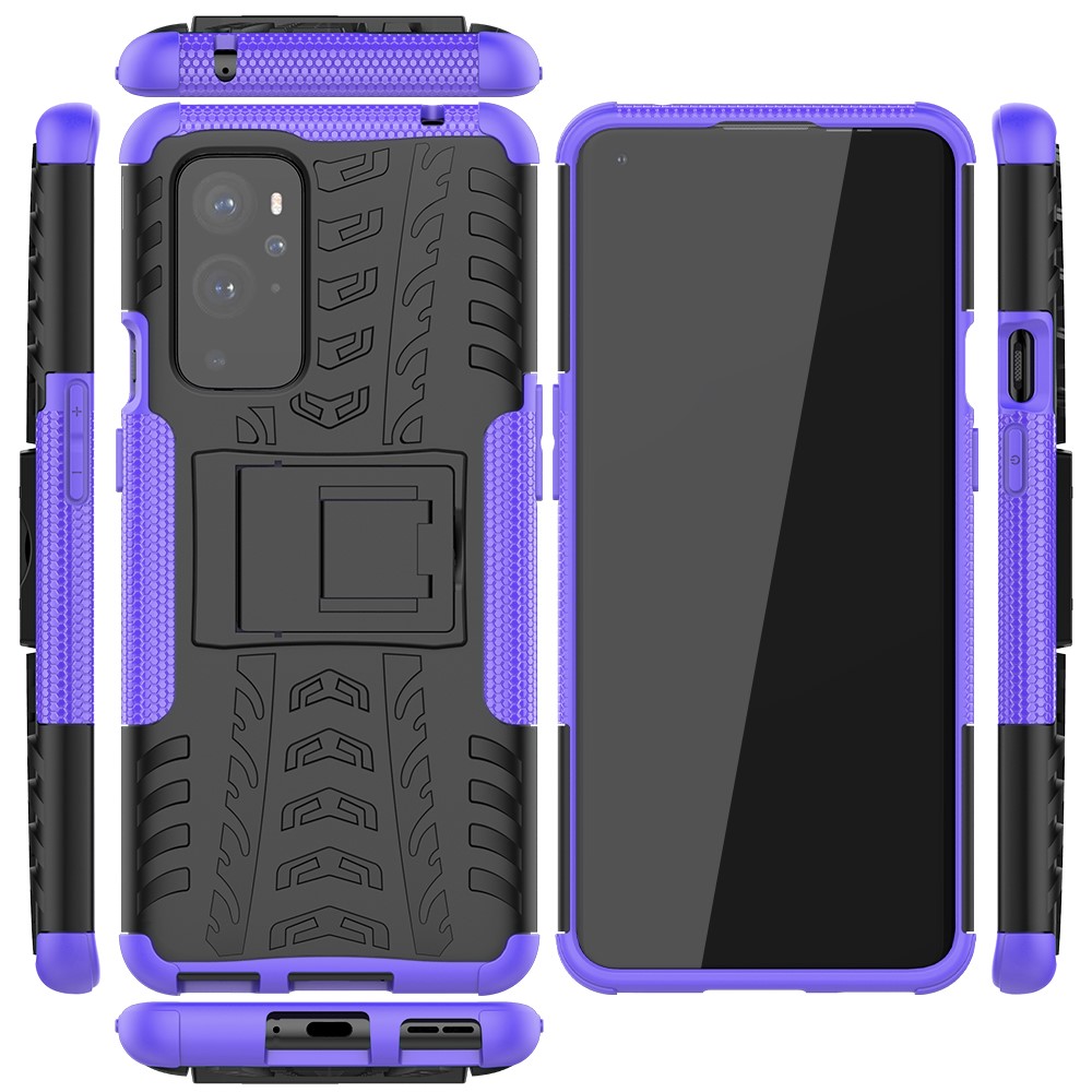  OnePlus 9 Pro - Ultimata Stöttåliga Skalet med Stöd - Lila