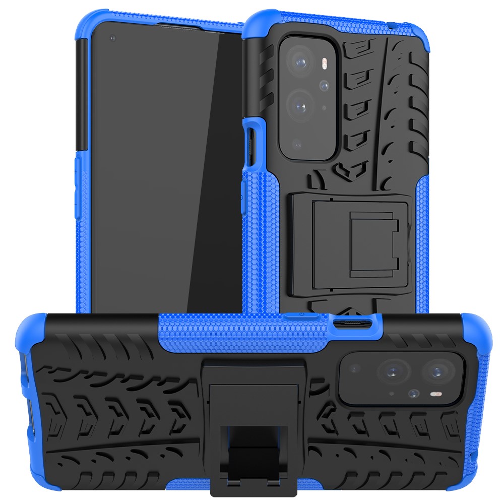  OnePlus 9 Pro - Ultimata Stöttåliga Skalet med Stöd - Blå