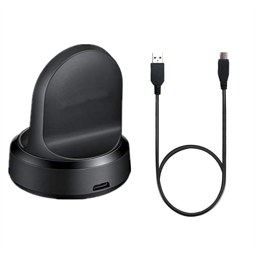  Dockstation Trådlös USB Laddare för Galaxy Watch 46mm (SM-R800) / 42mm (SM-R810)