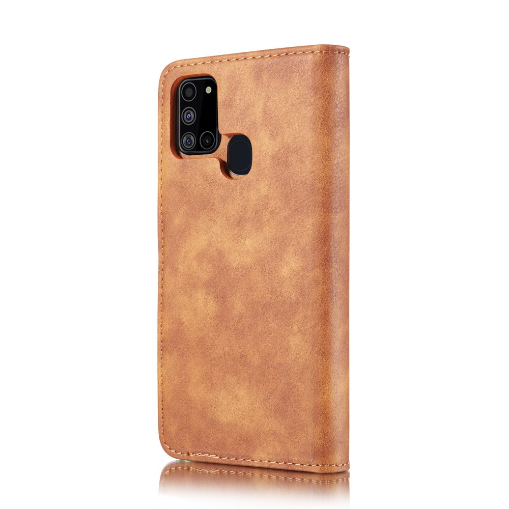 DG.MING Samsung Galaxy A21s - DG.MING 2in1 Magnet Fodral - Brun