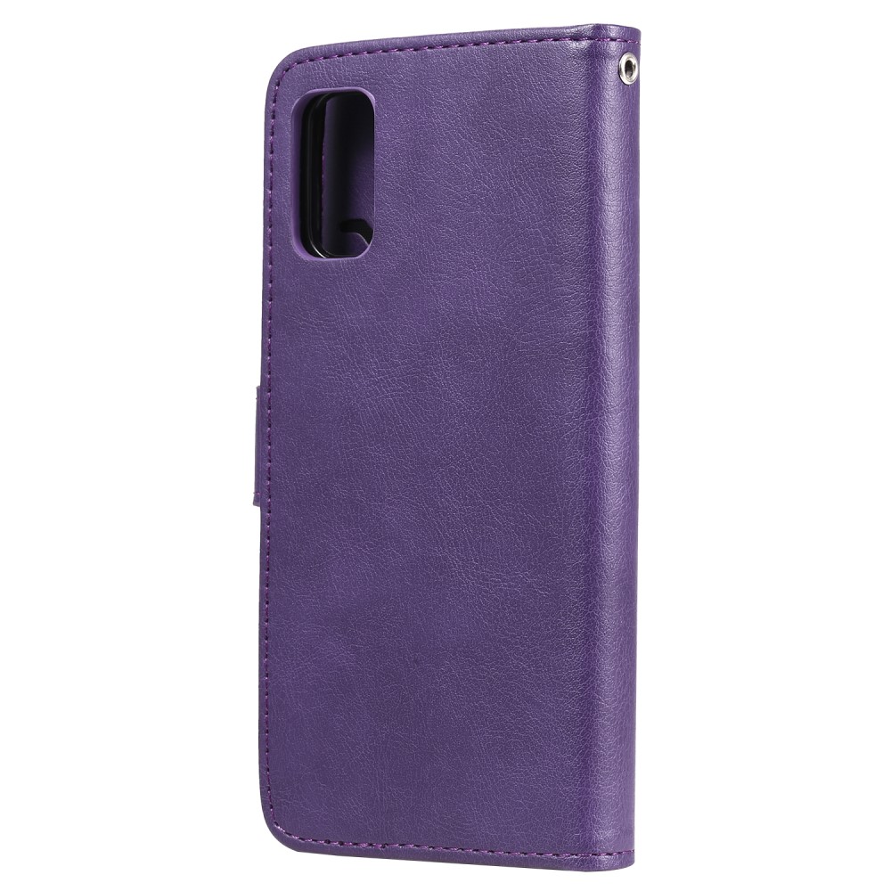  Samsung Galaxy A41 - 2in1 Magnet Skal / Plånboksfodral - Lila