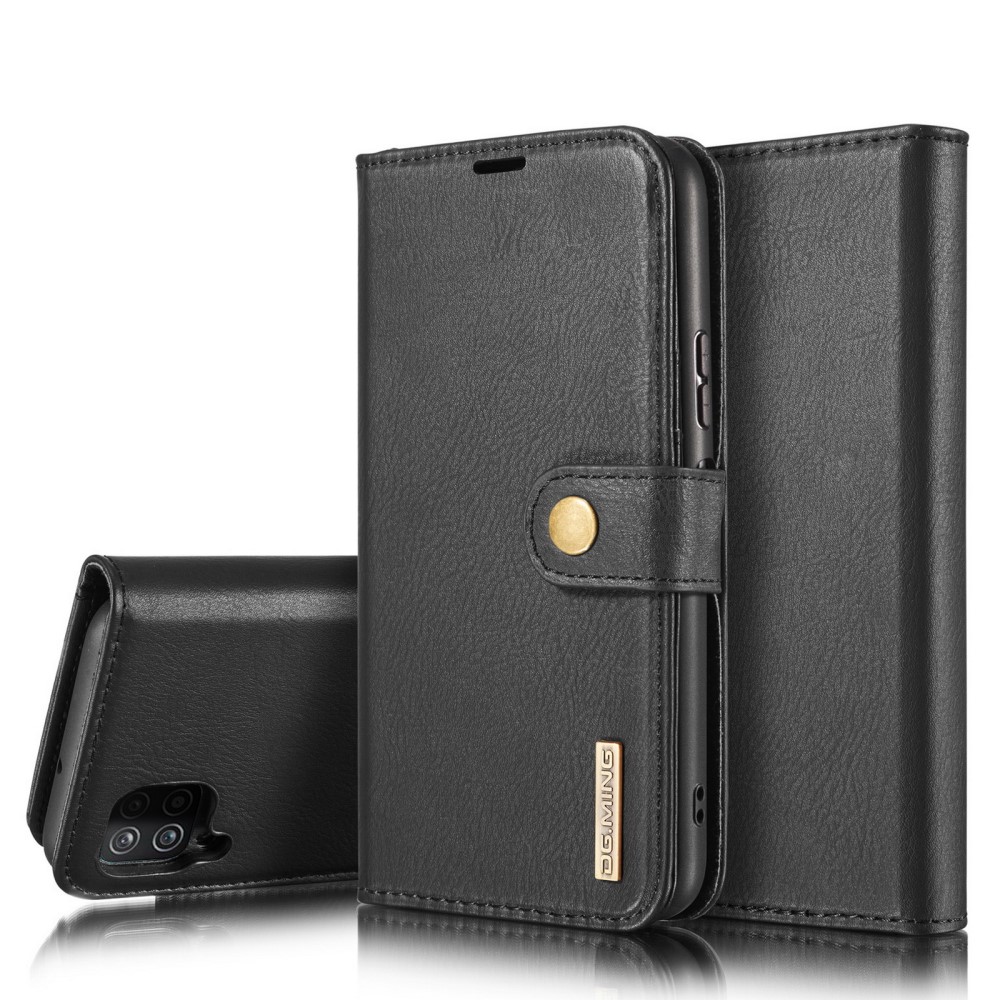 DG.MING Samsung Galaxy A12 - DG.MING 2in1 Magnet Fodral - Svart