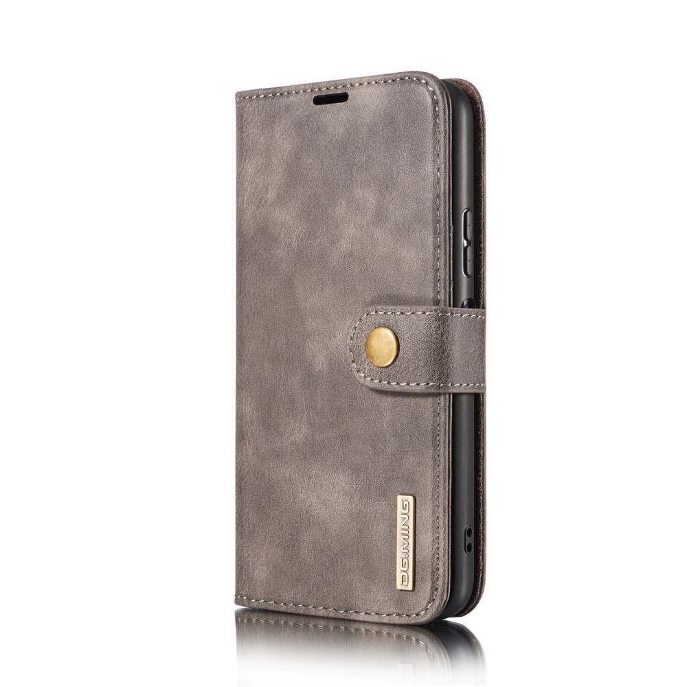 DG.MING Samsung Galaxy A12 - DG.MING 2in1 Magnet Fodral - Grå