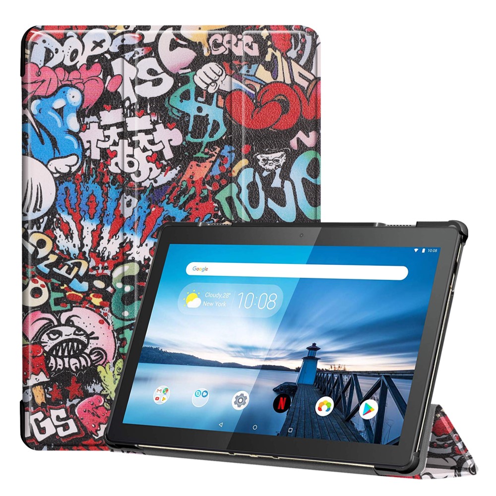  Lenovo Tab M10 TB-X605F TB-X505F Tri-Fold Fodral - Grafitti