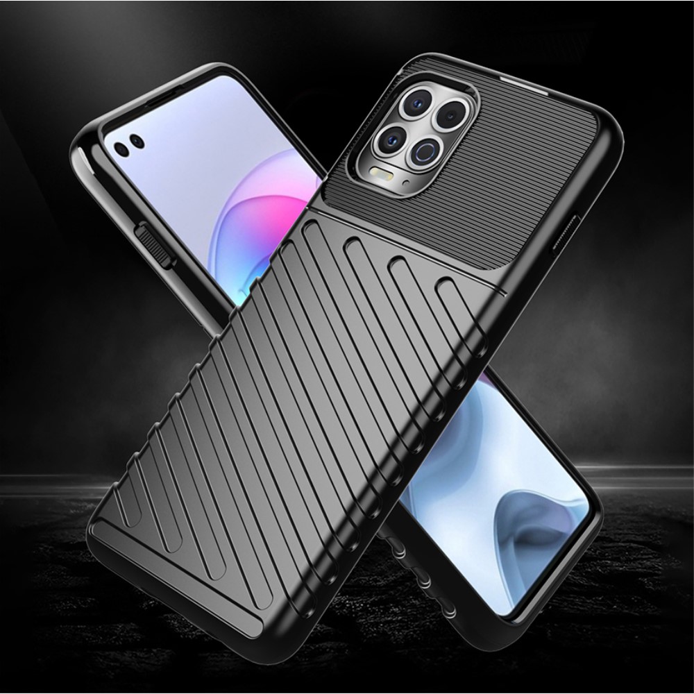  Motorola Moto G100 - Twill Textur Skal - Blå