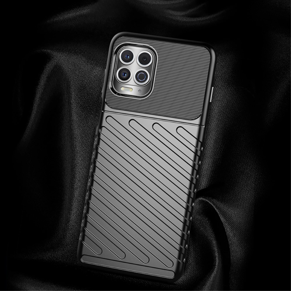  Motorola Moto G100 - Twill Textur Skal - Blå