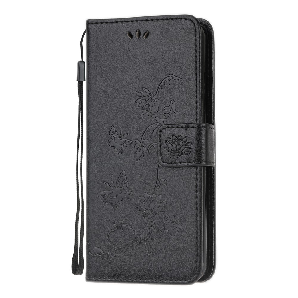  Motorola Moto G50 - Butterfly Flower Fodral - Svart