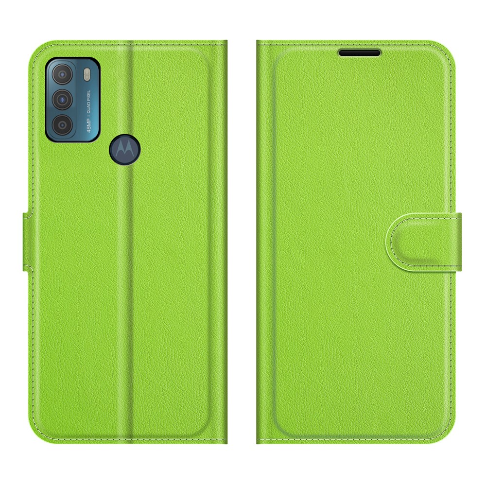  Motorola Moto G50 - Litchi Plånboksfodral - Grön