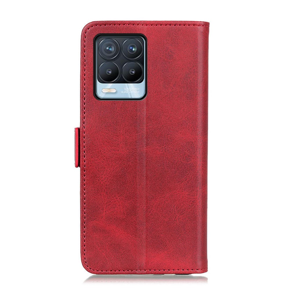  Realme 8 / 8 Pro - Fodral Med Magnetisk Stängning - Röd