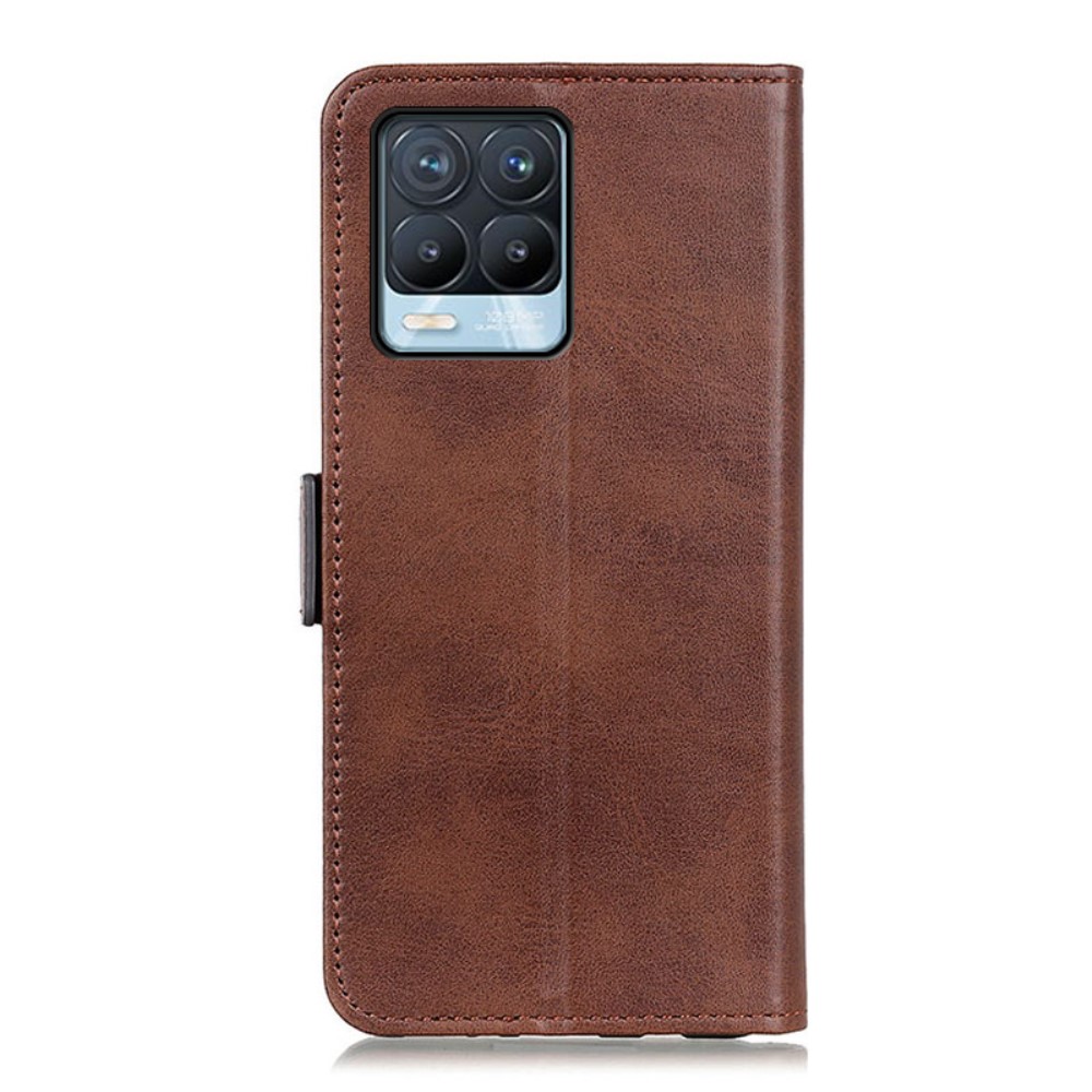  Realme 8 / 8 Pro - Fodral Med Magnetisk Stängning - Brun