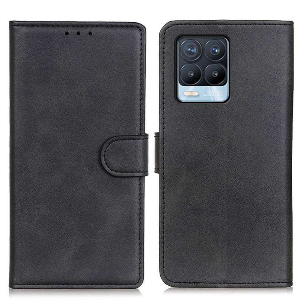  Realme 8 / 8 Pro - Läder Fodral - Svart