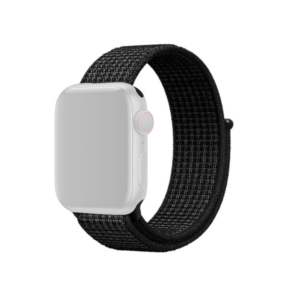  Nylon Armband Apple Watch 42/41/40/38 mm - Svart