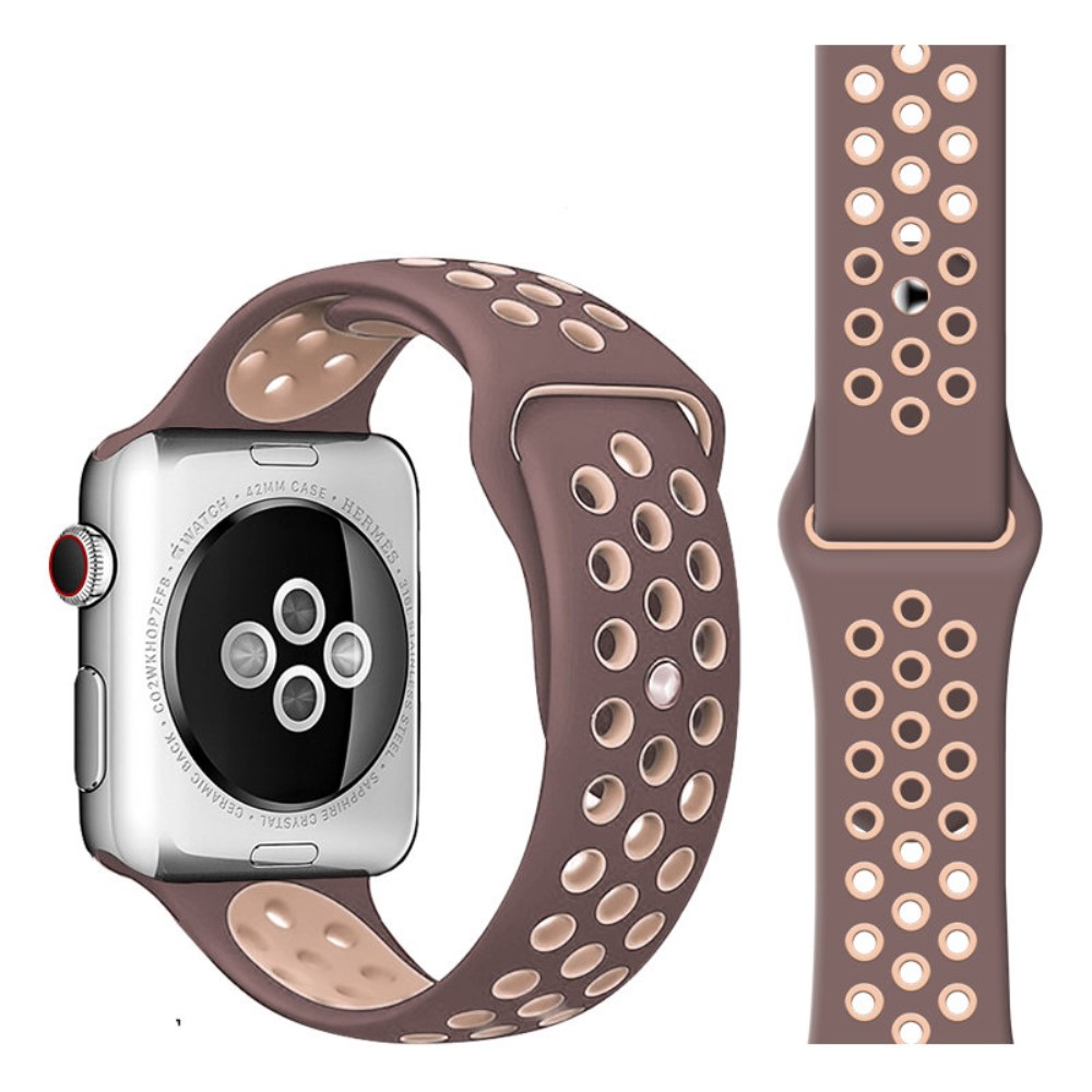 Ihåligt Silikon Armband Apple Watch 42/41/40/38 mm (M/L) - Puce