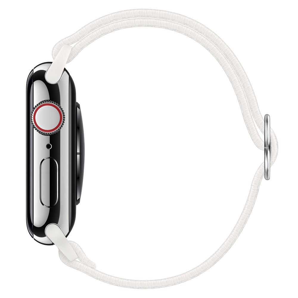  Nylon Armband Justerbart Apple Watch 42/44/45/46/49 mm Vit