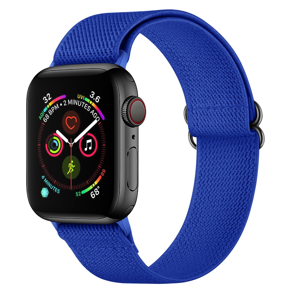  Nylon Armband Justerbart Apple Watch 42/44/45/46/49 mm Blå