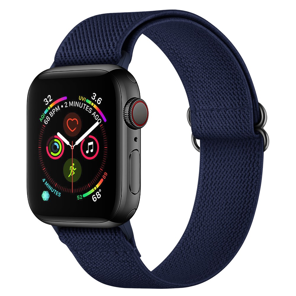  Nylon Armband Justerbart Apple Watch 42/44/45/46/49 mm Mörk Blå